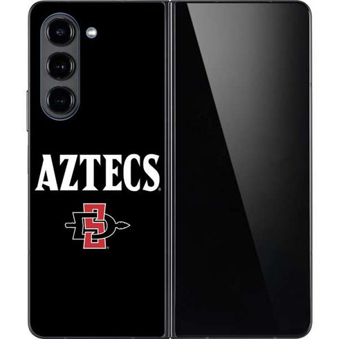 San Diego State University Aztecs Black Galaxy Z Fold5 5G Skin
